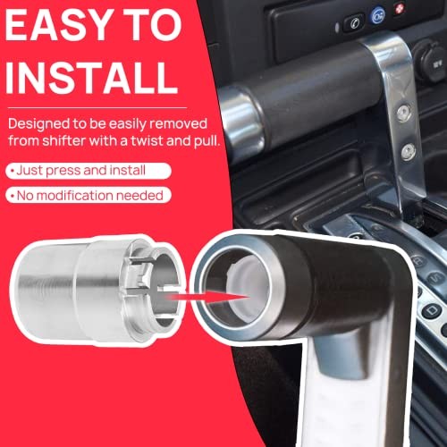 Transmission Shifter Button Knob Gear Shift Handle Button for Hummer H2 Silver