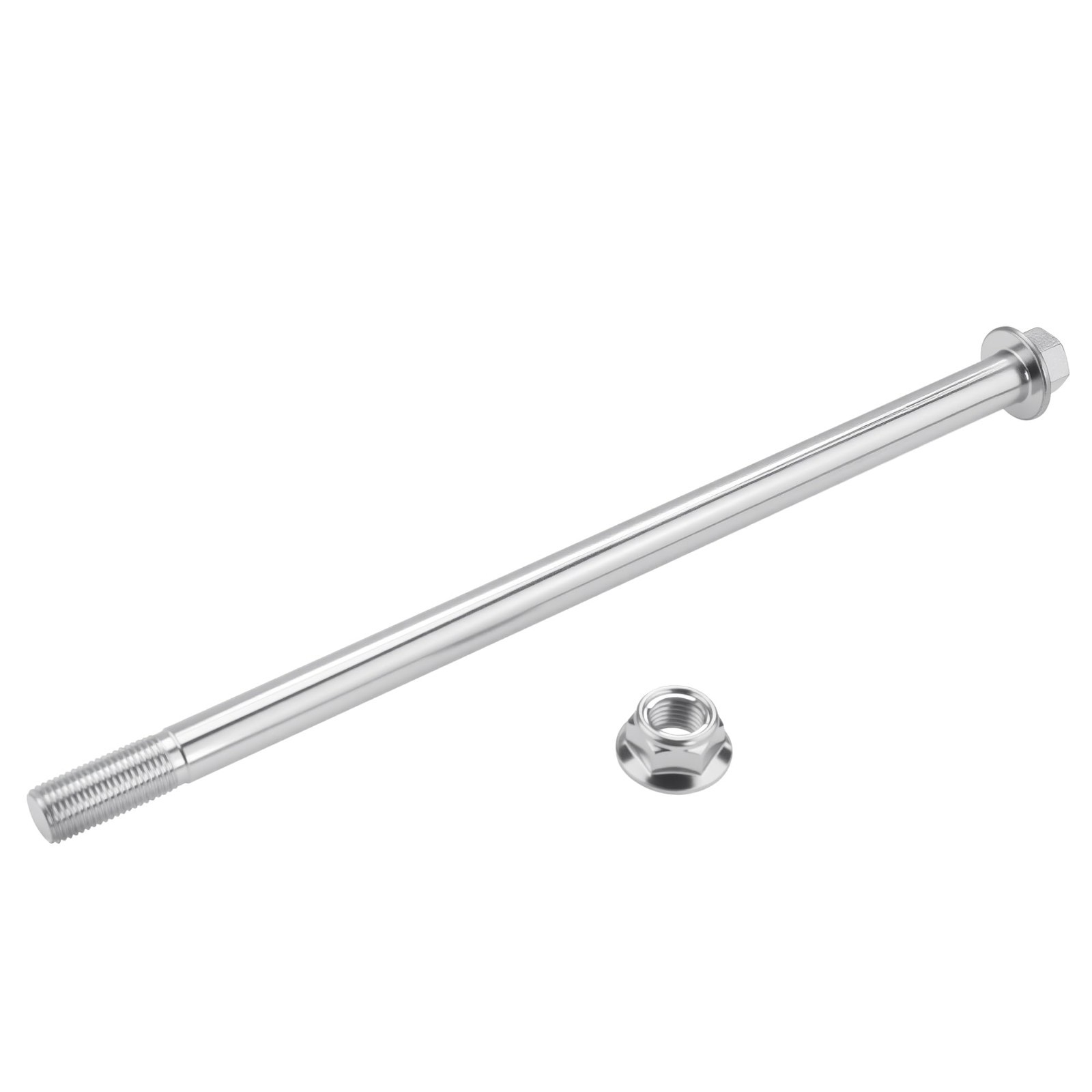 12mm Rear Axle Spindle 255mm Nut for 50cc 70cc 90cc 110cc 125cc Pit Dirt Bike