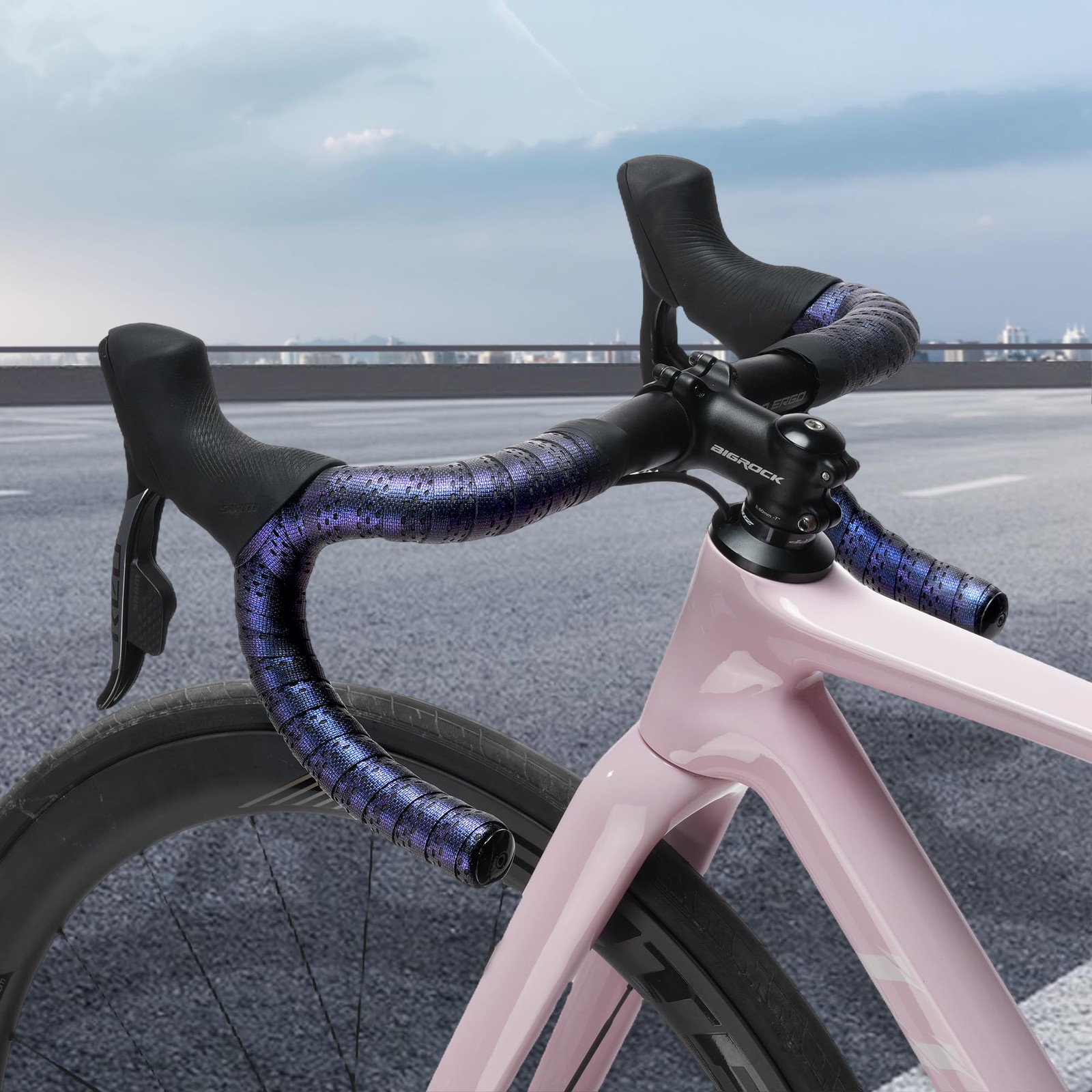 1 Pair Bike Handlebar Tape – Non-Slip & Stain-Resistant Bar Tape, Shock Absor…