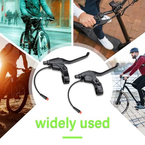 E-Bike Brake Lever, Left&Right E-Bike Replacement Parts (1 Pair), 2 Pin