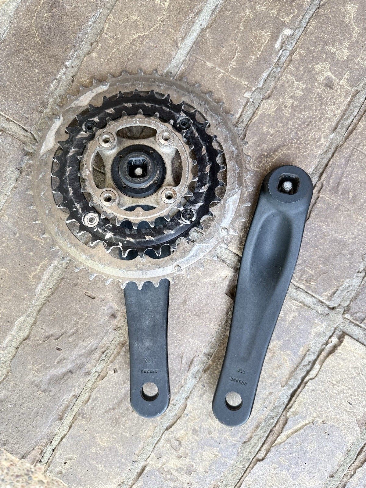 Specialized S-Works Strong Arm II Square Taper Triple Crankset 170 104BCD Salsa
