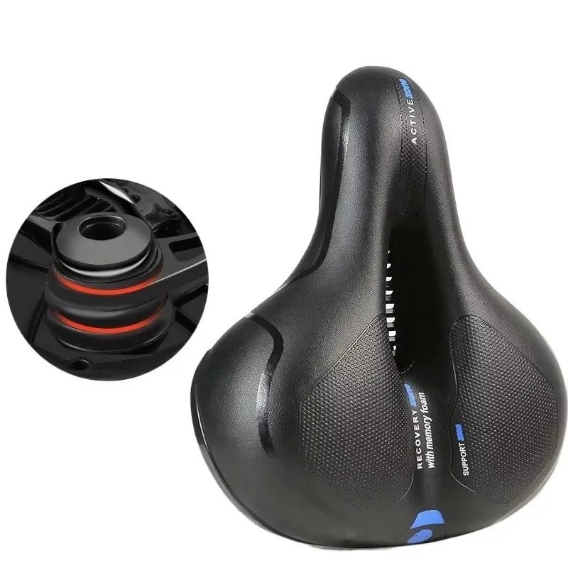 Extra Wide Big Bum Bike Bicycle Saddle Seat Gel Cushion Sporty Soft Comfort Pad