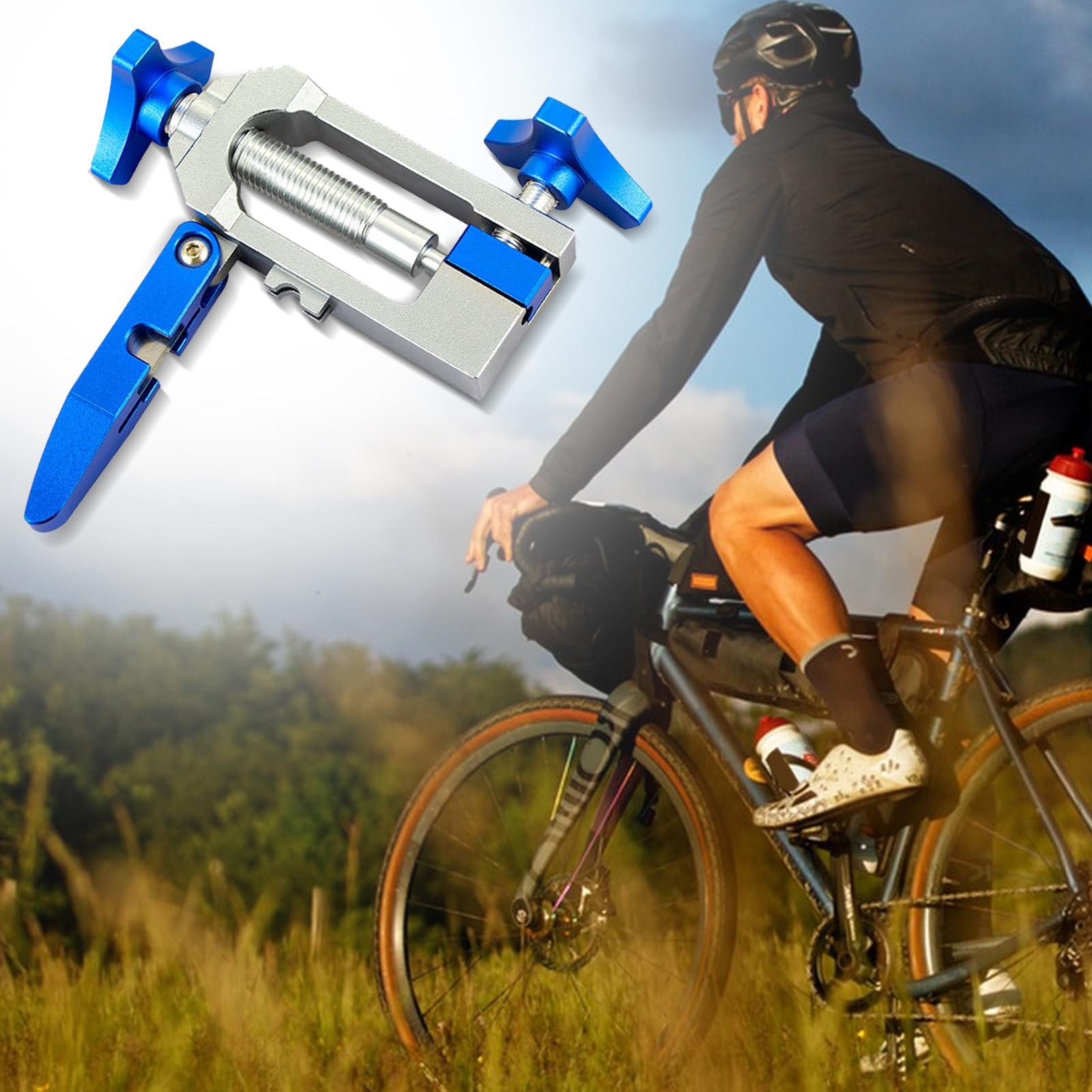 SYWAN Bike Hydraulic Brake Tool Kit, Hose Cutter 2 in Blue-1