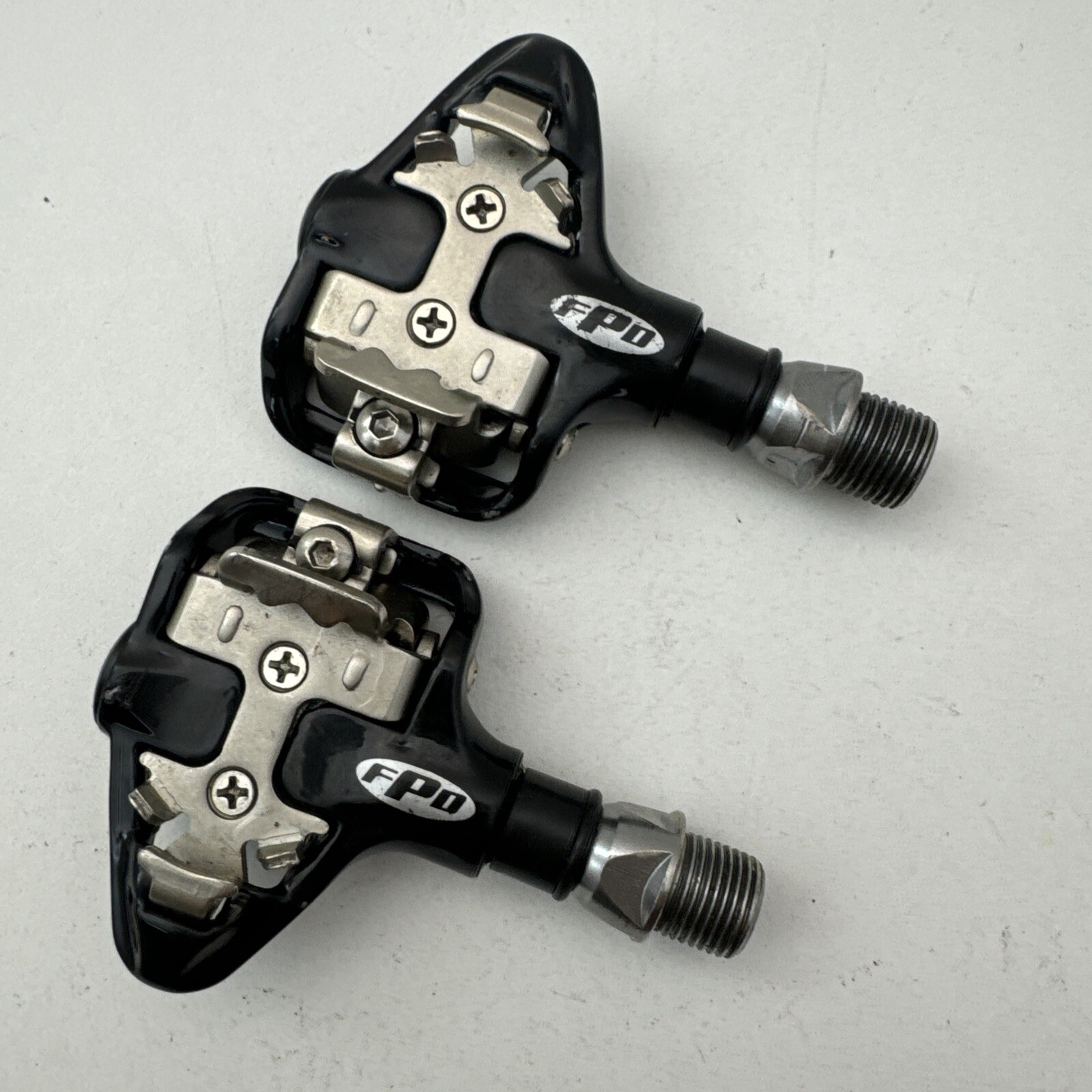 Vintage FPD Clipless Pedals Single Side 9/16 in Black Mountain Bike MTB A06