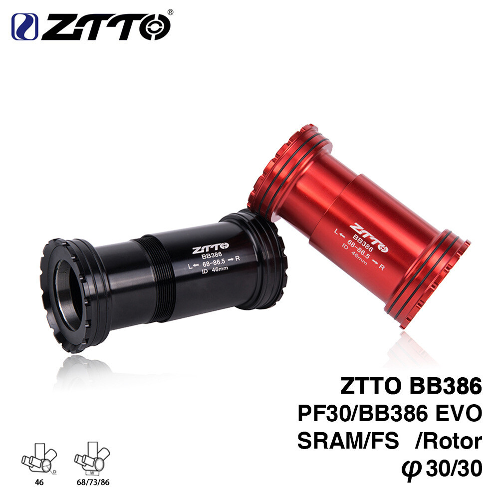 BB386 PF30 Adapter Bicycle Press Fit Bottom Bracket for 30mm Axle Crankset