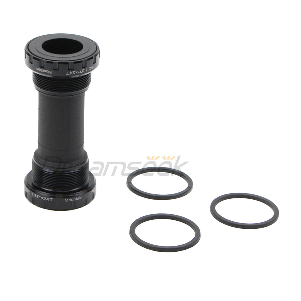 Bottom Bracket 68mm / 73mm Bike MTB Threaded Bearing Hollowtech BB With 3 Spacer