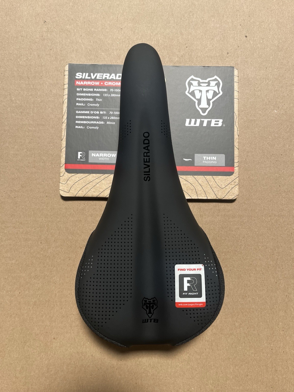 WTB ‎Silverado Saddle – Black – Narrow – CroMo