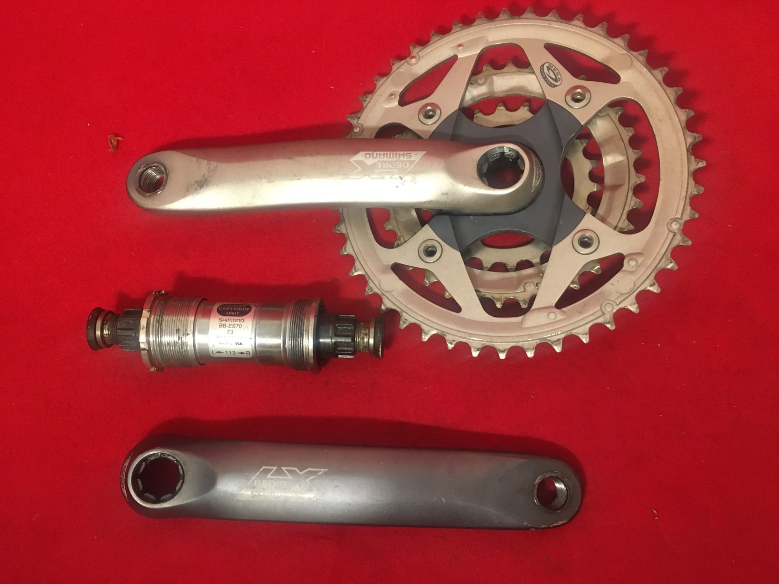 Shimano Deore LX FC-M571 175 Triple Crankset 22 / 32 / 44 Fits Cannondale Trek