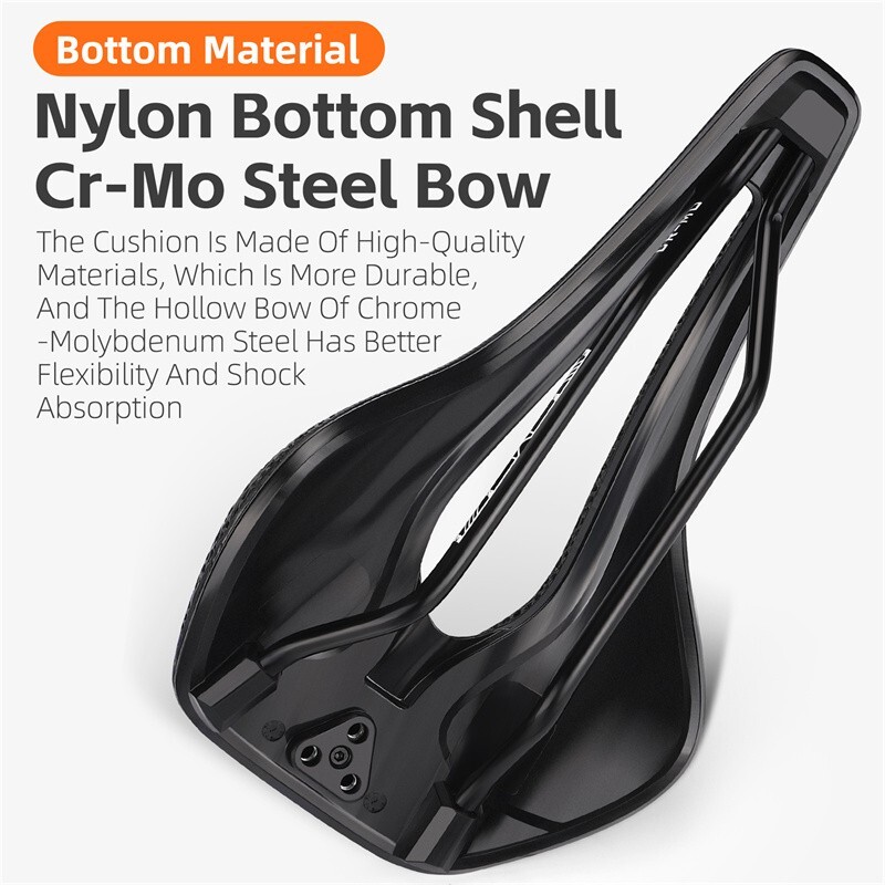 WEST BIKING Hollow Short Nose 3D Printed Bicycle Honeycomb Seat Saddle Cushion