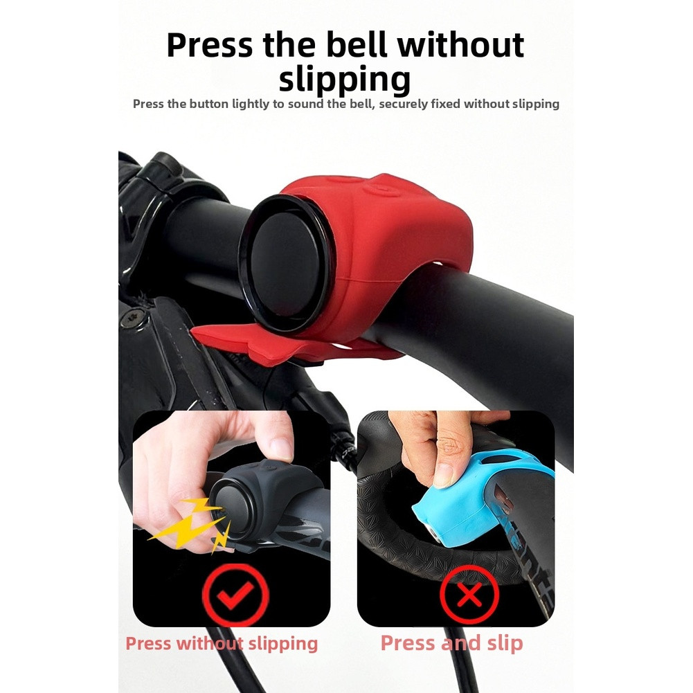 120dB Waterproof Bicycle Sound Device with Volume Control Type-C Input