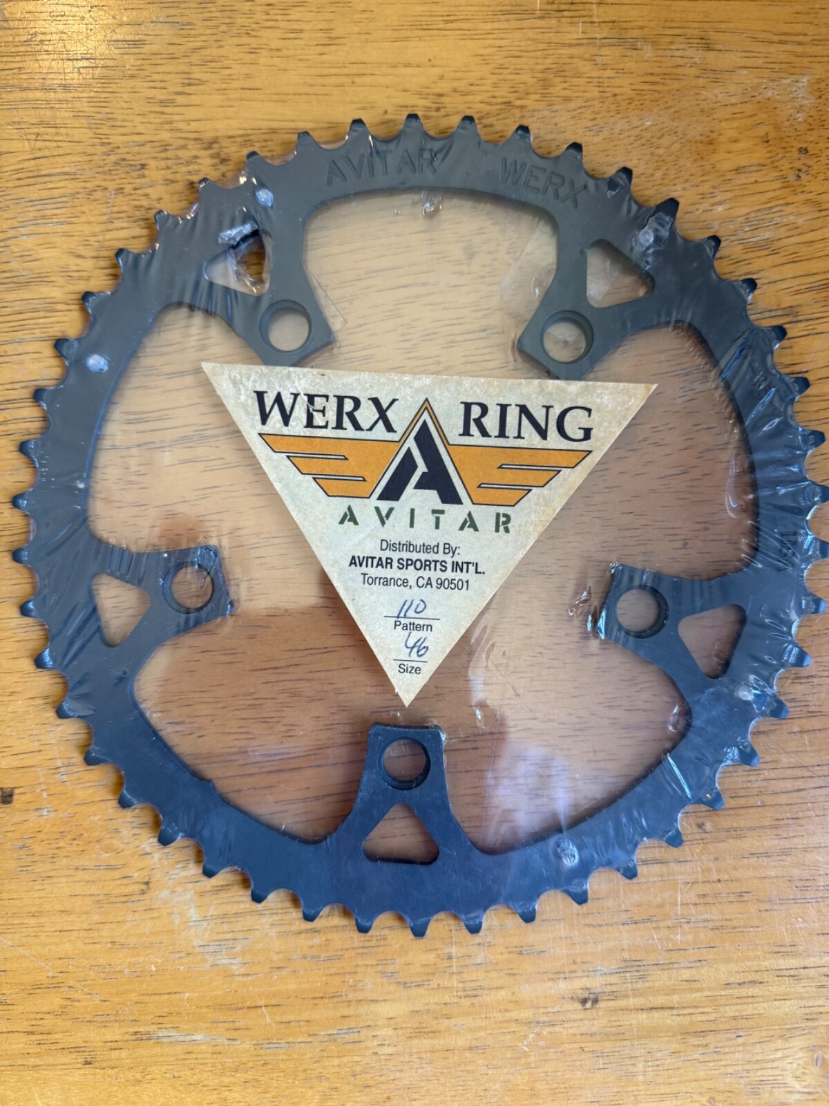 Avitar Werx Ring 46T 110 BCD MTB Chainring 5 Bolt USA HEAT TREATED /NOS= Vintage