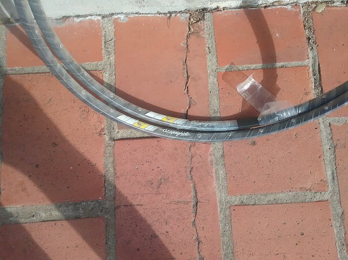 NOS Campagnolo Omega Strada XL Hardox clincher rims – 28 hole – NIP