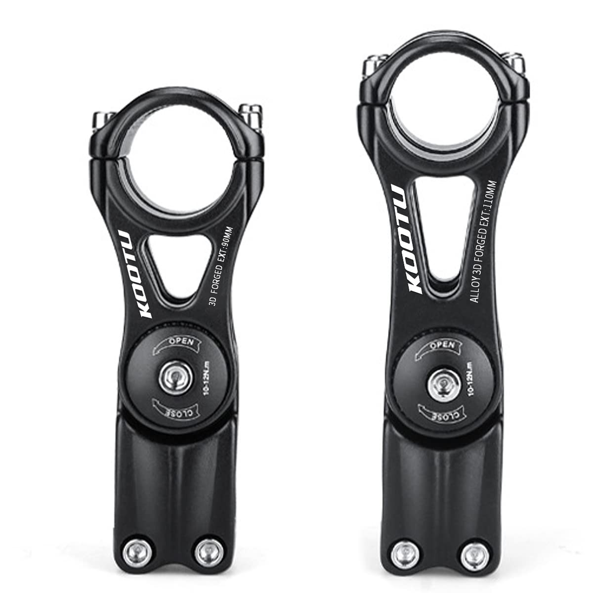 Adjustable Bike Stem, 28.6mm / 31.8mm Bike Handlebar Extender ±85 Degree Alum…
