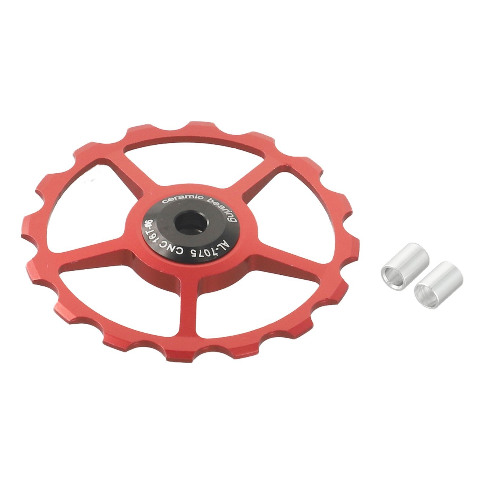Pratical Rear Derailleur Pulley Aluminum Alloy Ceramics Sealed Steel Bearing
