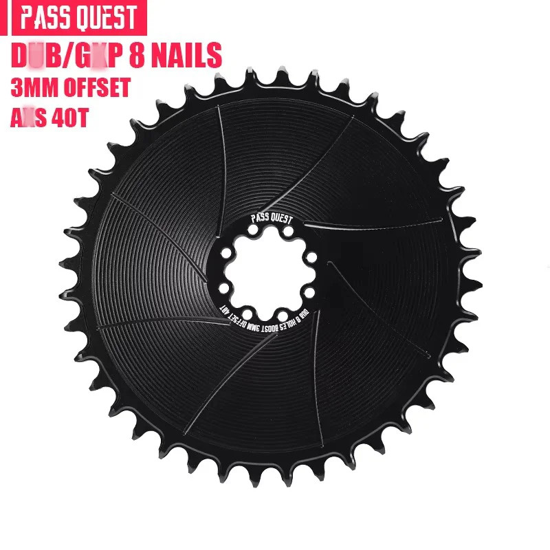 3mm Offest 8-Bolt Chainring Narrow Wide Direct Mount Closed Disc 38-54T Sprocket