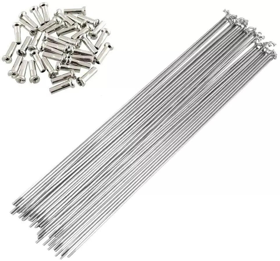 36pcs STAINLESS STEEL Bicycle Spokes 14G MTB BMX Cruiser MTB Road Bike ALL SIZES