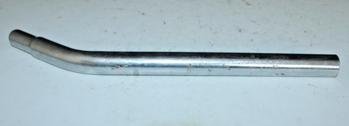 Vintage CCA BMX Seatpost Seat Tube 390/25.4mm 50mm Offset Silver Chromoly Steel~