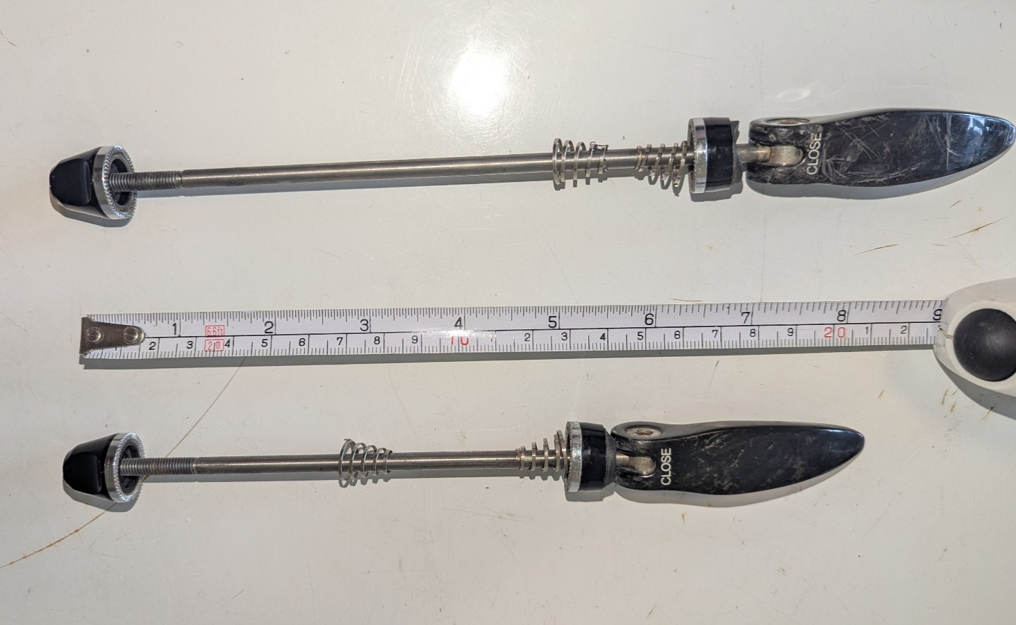 Titanium and Carbon Fiber Quick Release Skewers