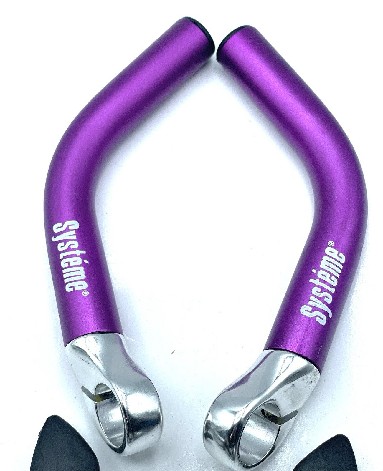 Systeme Purple Anodized Vintage 1990’s Mountain Bike Bar Ends NOS