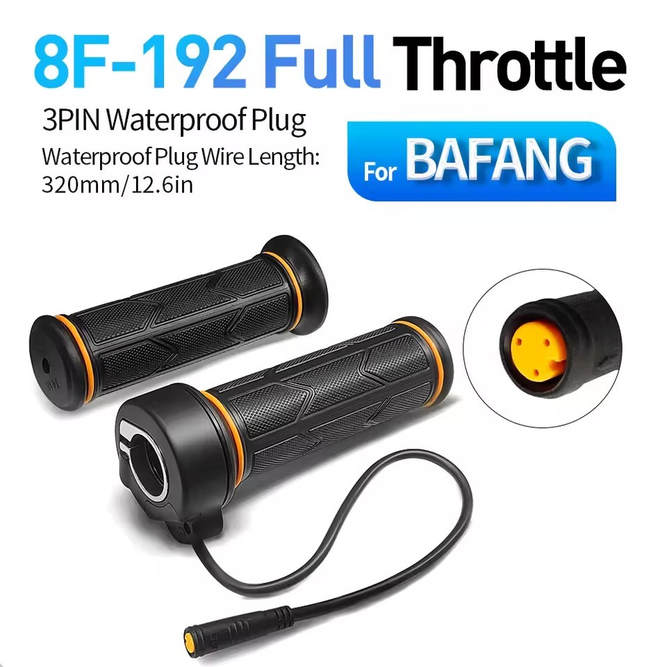 Electric bicycle Full Twist Throttle Grip 12V-72V Twist Throttle 3 Pin WP Plug