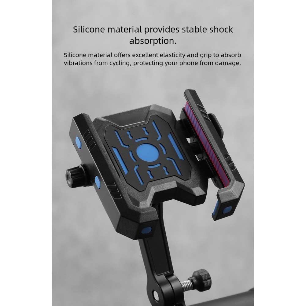 Motorcycle Mirror Mount Phone Holder Compatible with 47 to 72 Inch Devices