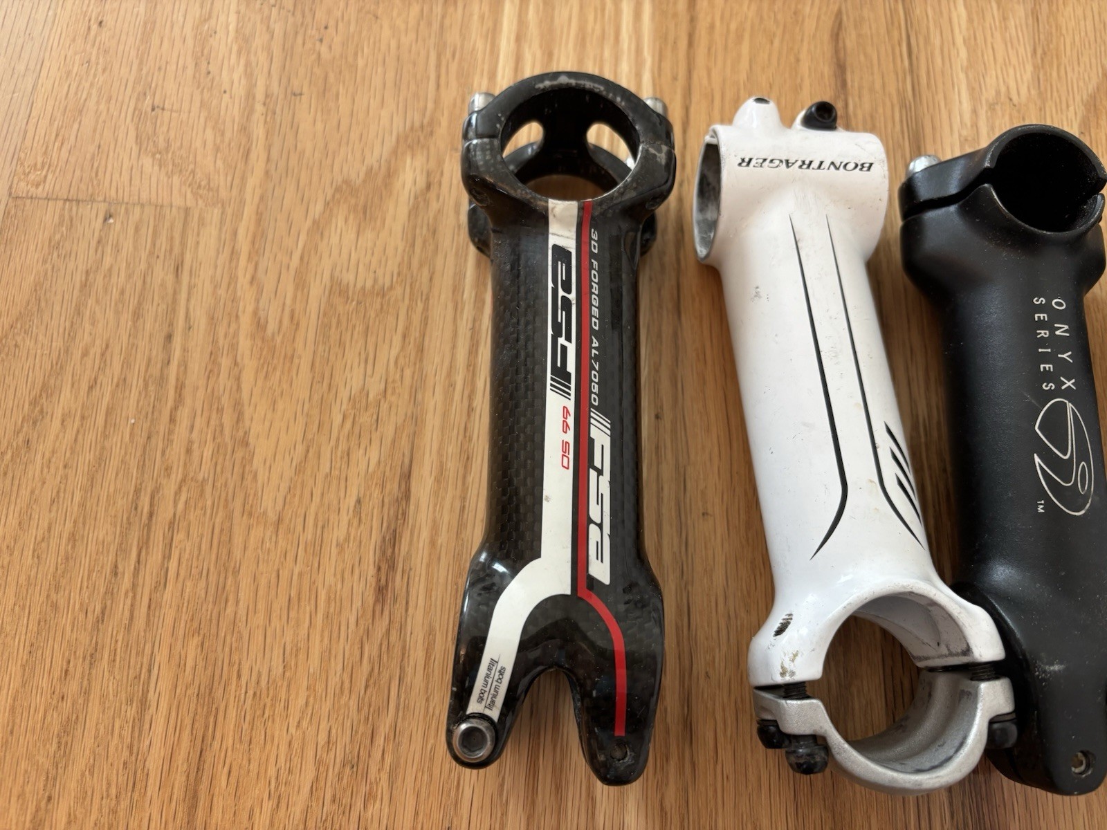 Various MTB Handlebar Stems Lot Of 5 Long 31.8