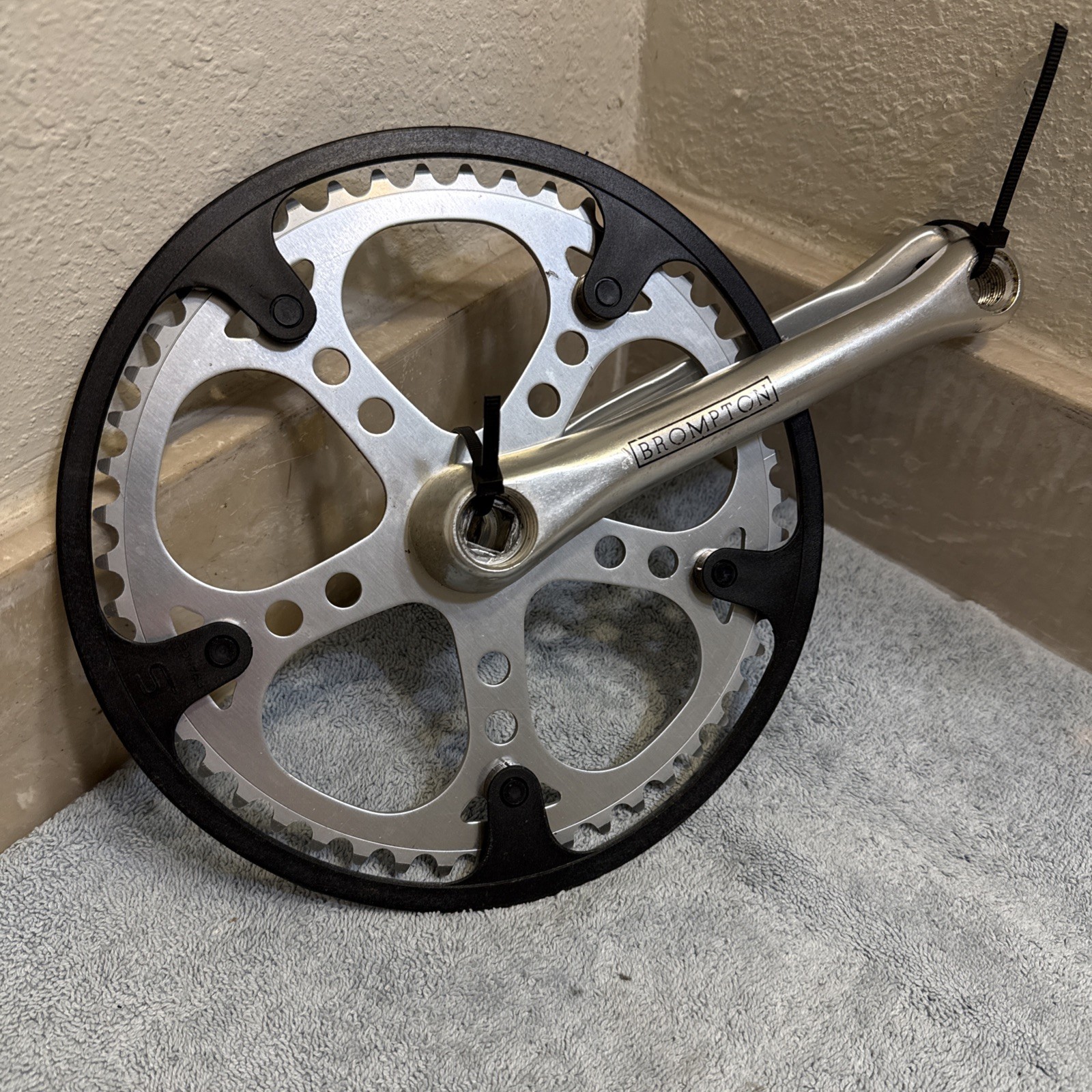 Brompton Crankset with 50T Chain ring with 170mm arms for JIS square taper BB