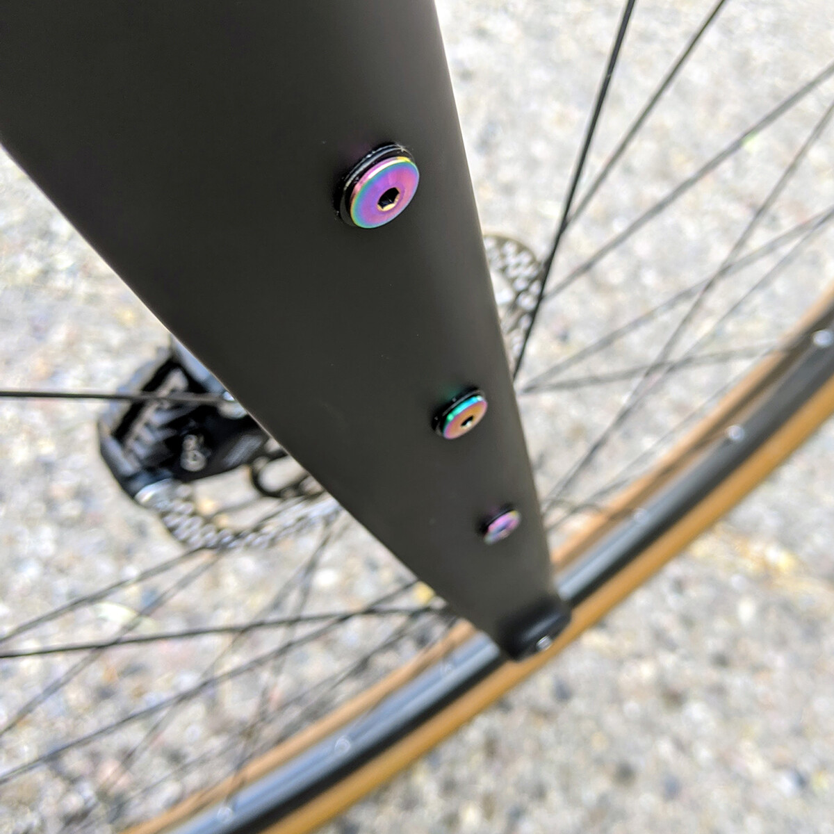 12x 1.2g Ultra-Low Profile Titanium Bottle Cage Bolts M5x12mm from Terske