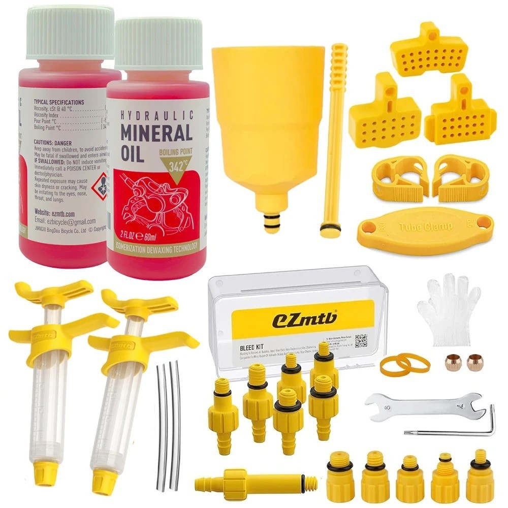 60ML Bicycle Hydraulic Brake Mineral Oil Bleed Kit for Shimano SRAM Tektro NUTT