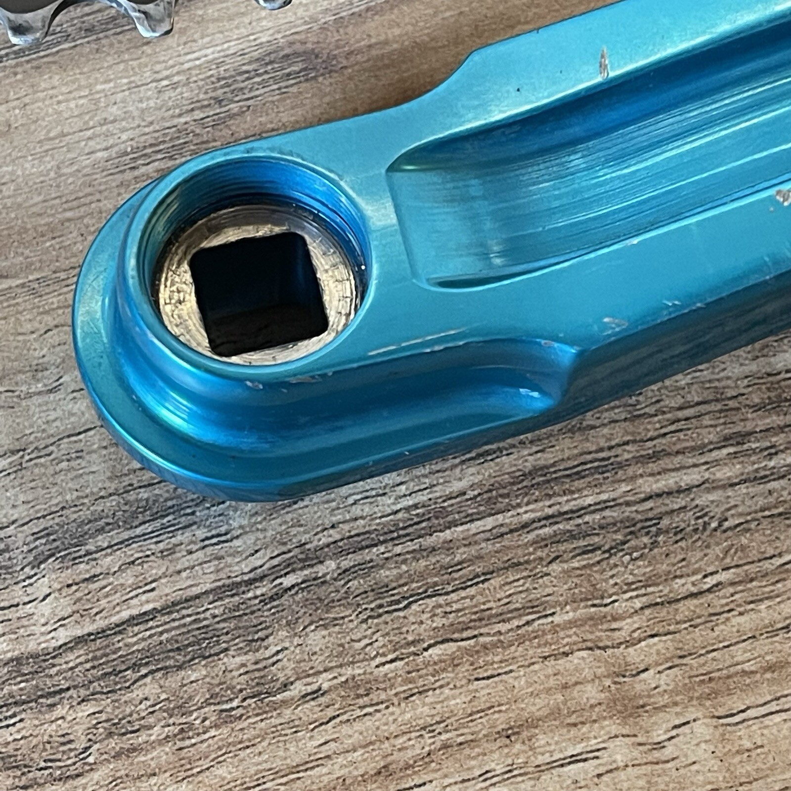 Vintage Kooka CNC Anodized Turquoise Red Crankset 175 94/58 BCD 20 32 42 VRC