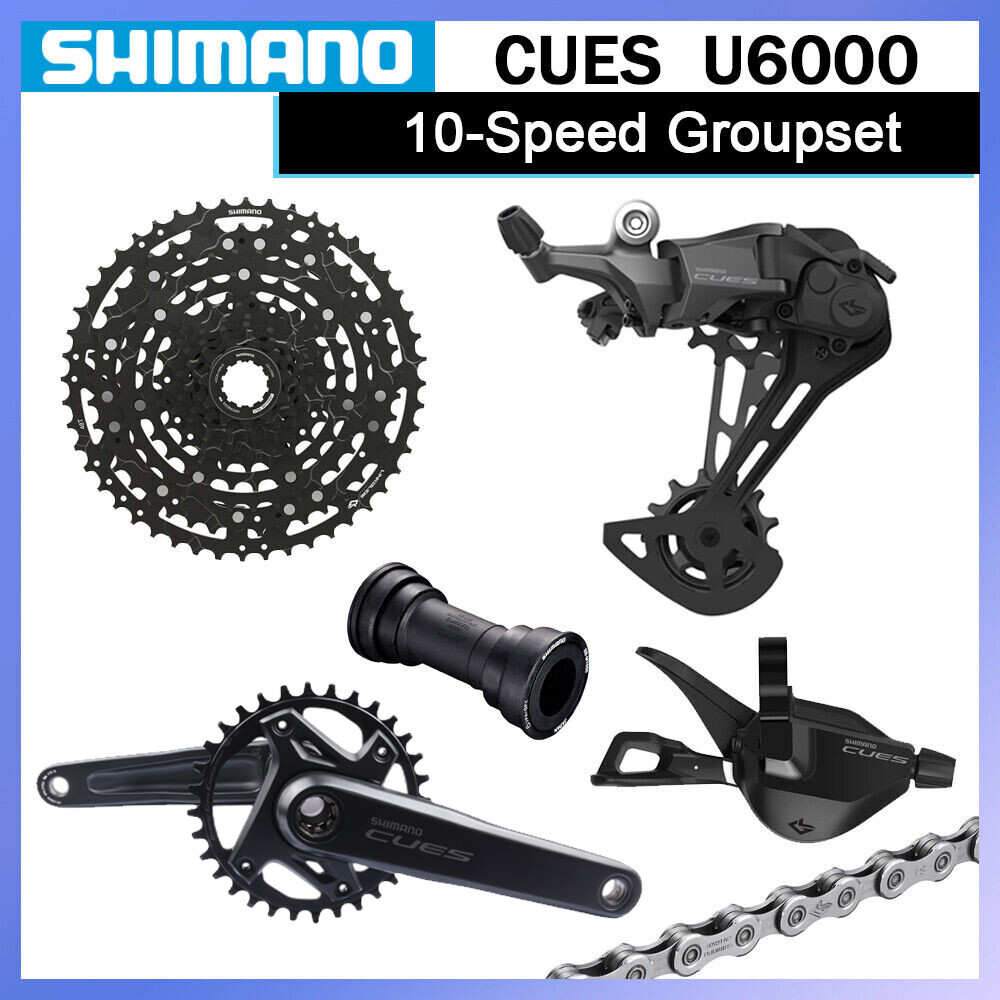 New Shimano CUES U6000 1x10Speed MTB Groupset 170MM 32T Crankset Rear Derailleur