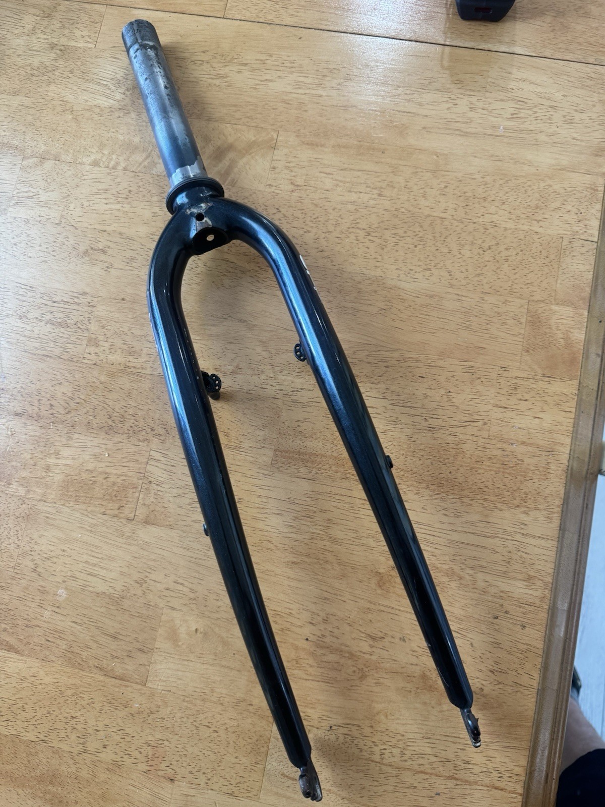 Vintage GT Mountain Bike Fork 1 1/8 Threaded Black V-Brake MTB 90s CRMO Mtn