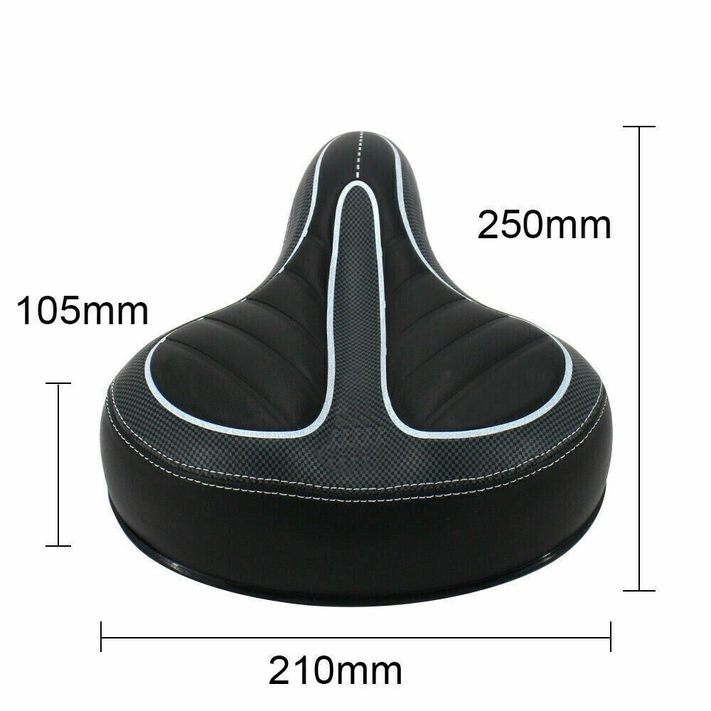 E-bike Bicycle Bike Saddle Seat Comfort Wide Big Bum Soft Gel Cushion Pad Sporty