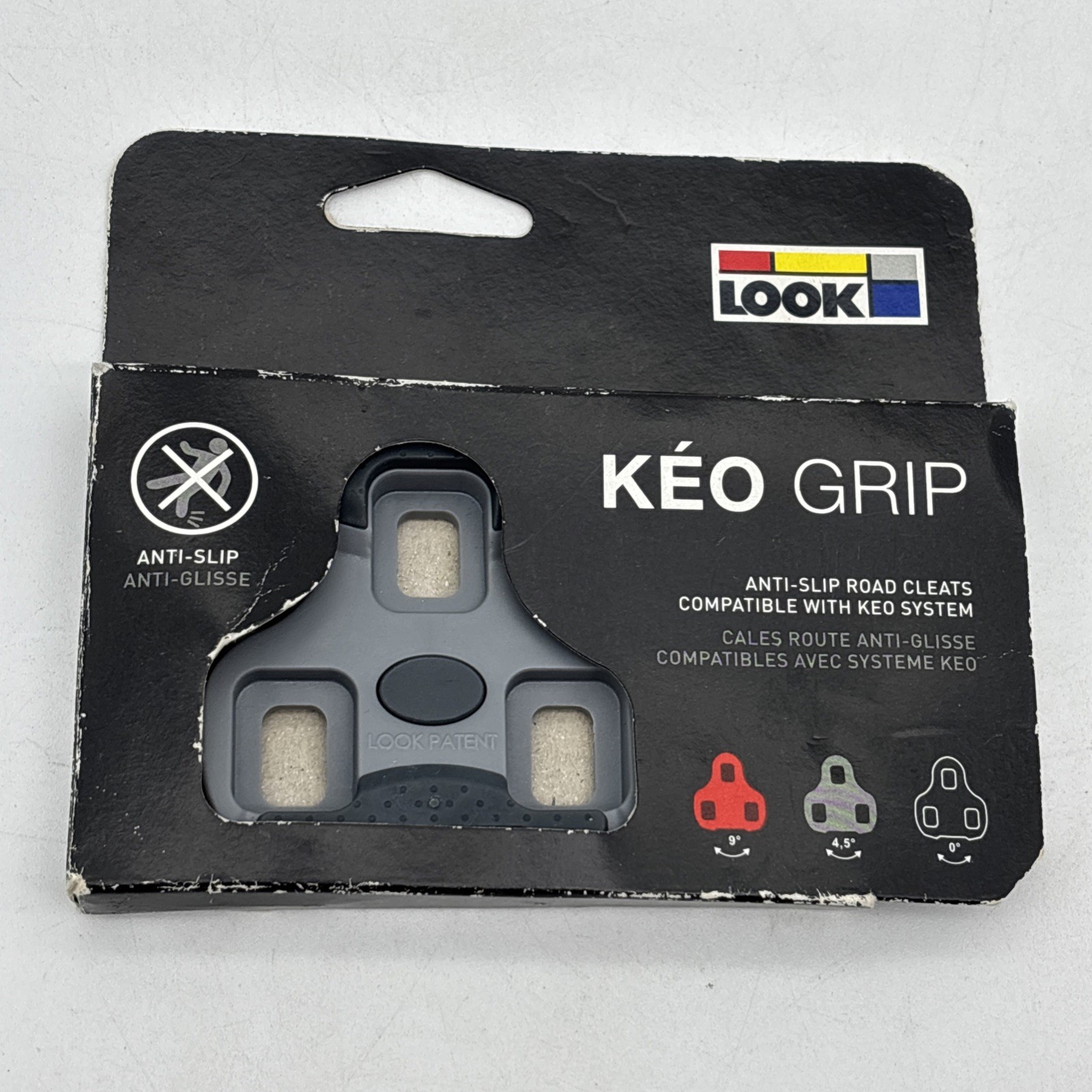 LOOK Keo Grip Gray Cleats 4.5 Degree for Keo Blade Pedals Includes Hardware
