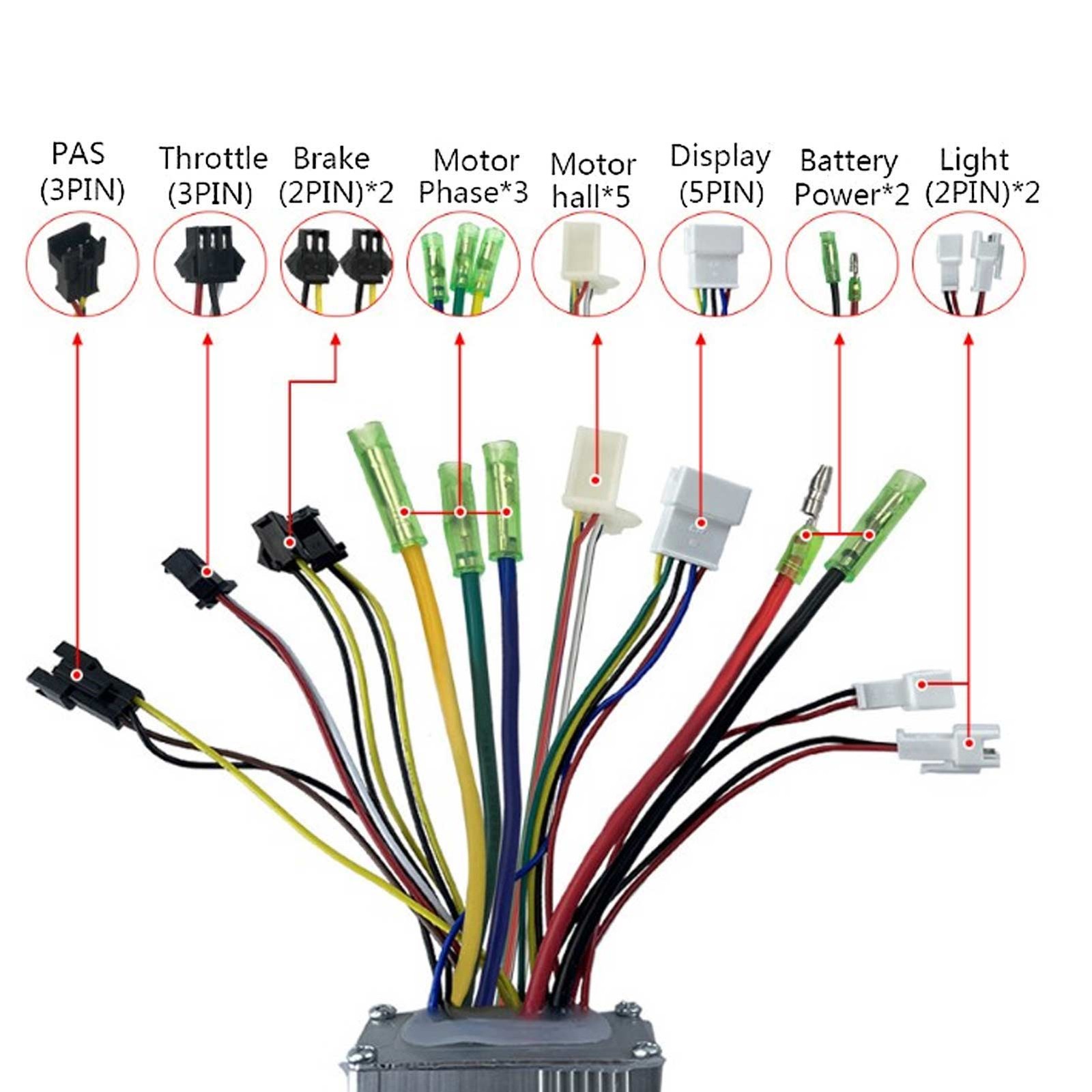 36V 48V 22A Brushless Motor Controller & LCD-S900 Display Kit For E-Bike