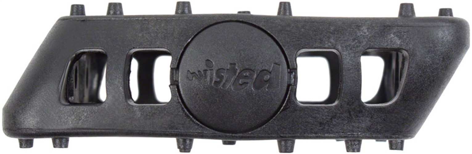 Odyssey Twisted PC Pedals – Platform, Composite/Plastic, 1/2″, Black