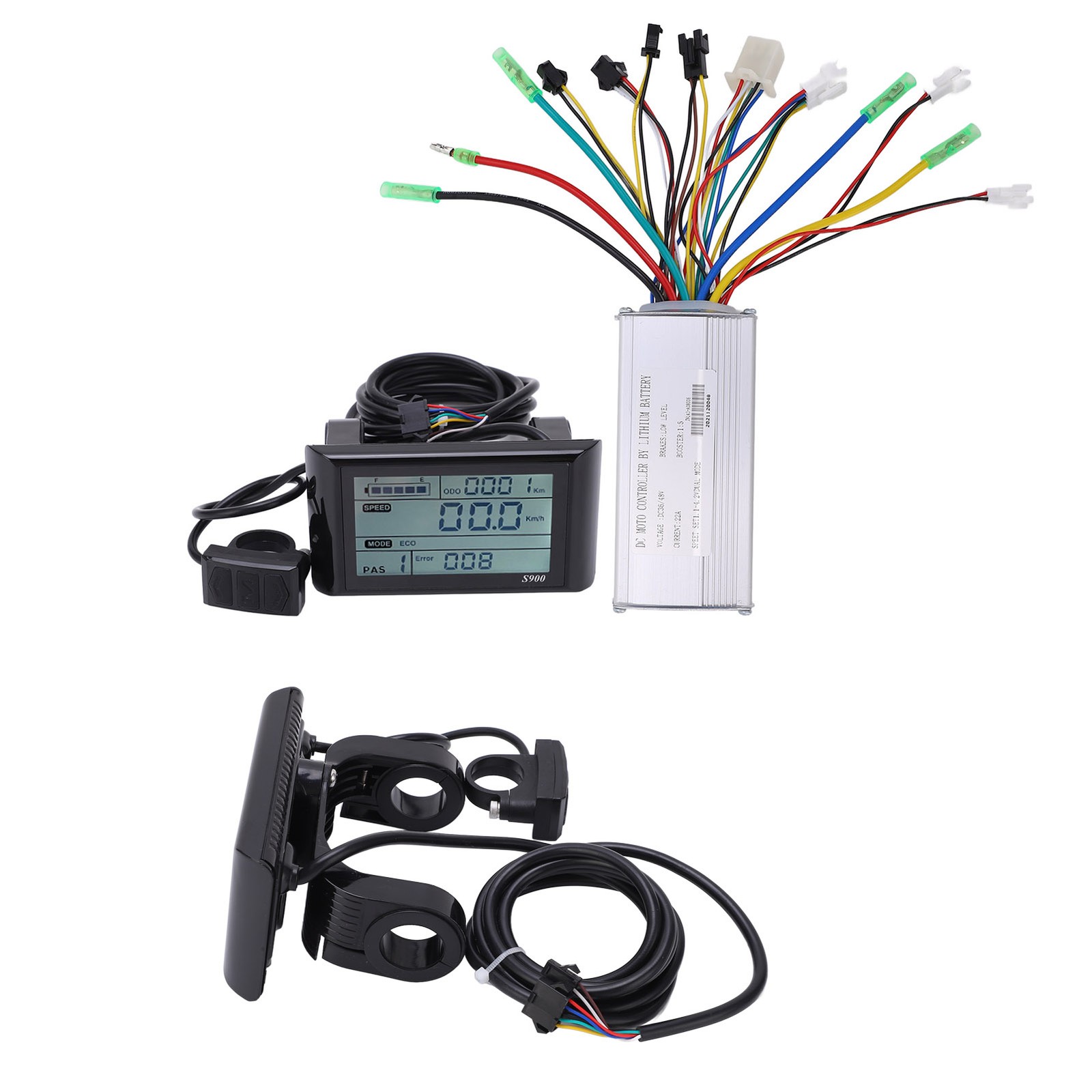 36V 48V 22A Brushless Motor Controller & LCD-S900 Display Kit For E-Bike