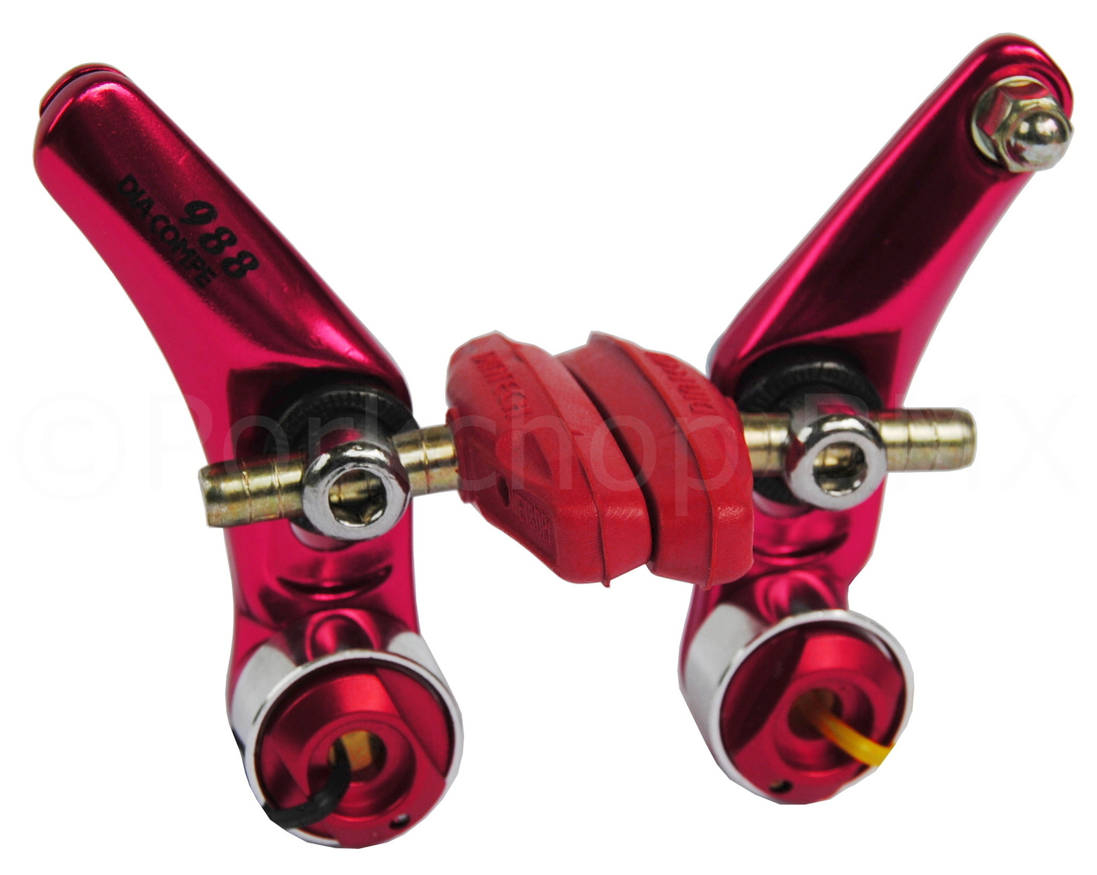 Dia-Compe 988 Cantilever BMX or MTB bicycle brake caliper – RED ANODIZED