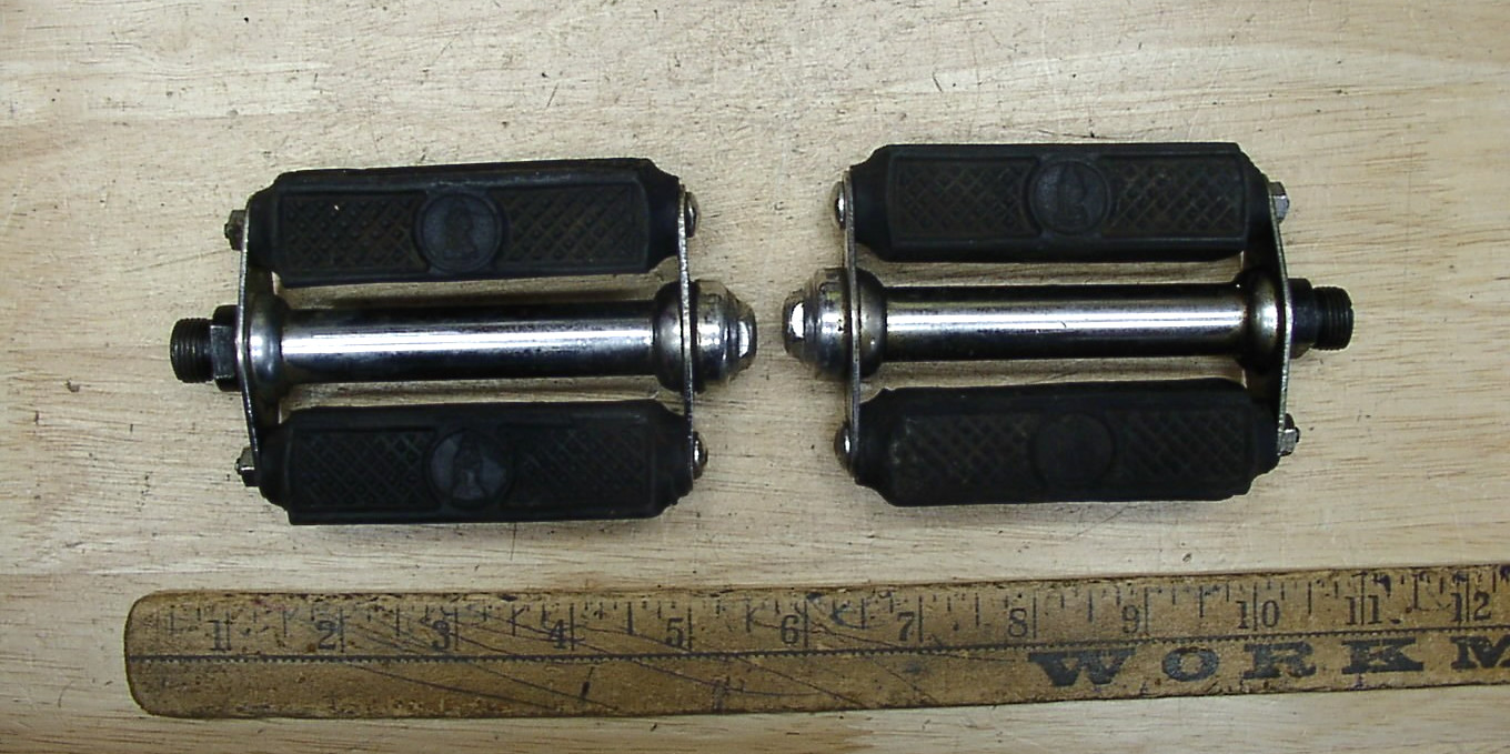 Vntg NOS UNUSED Bicycle Pedals W/Reflectors,3-1/2″ X 7/8″,Made In England,READ!