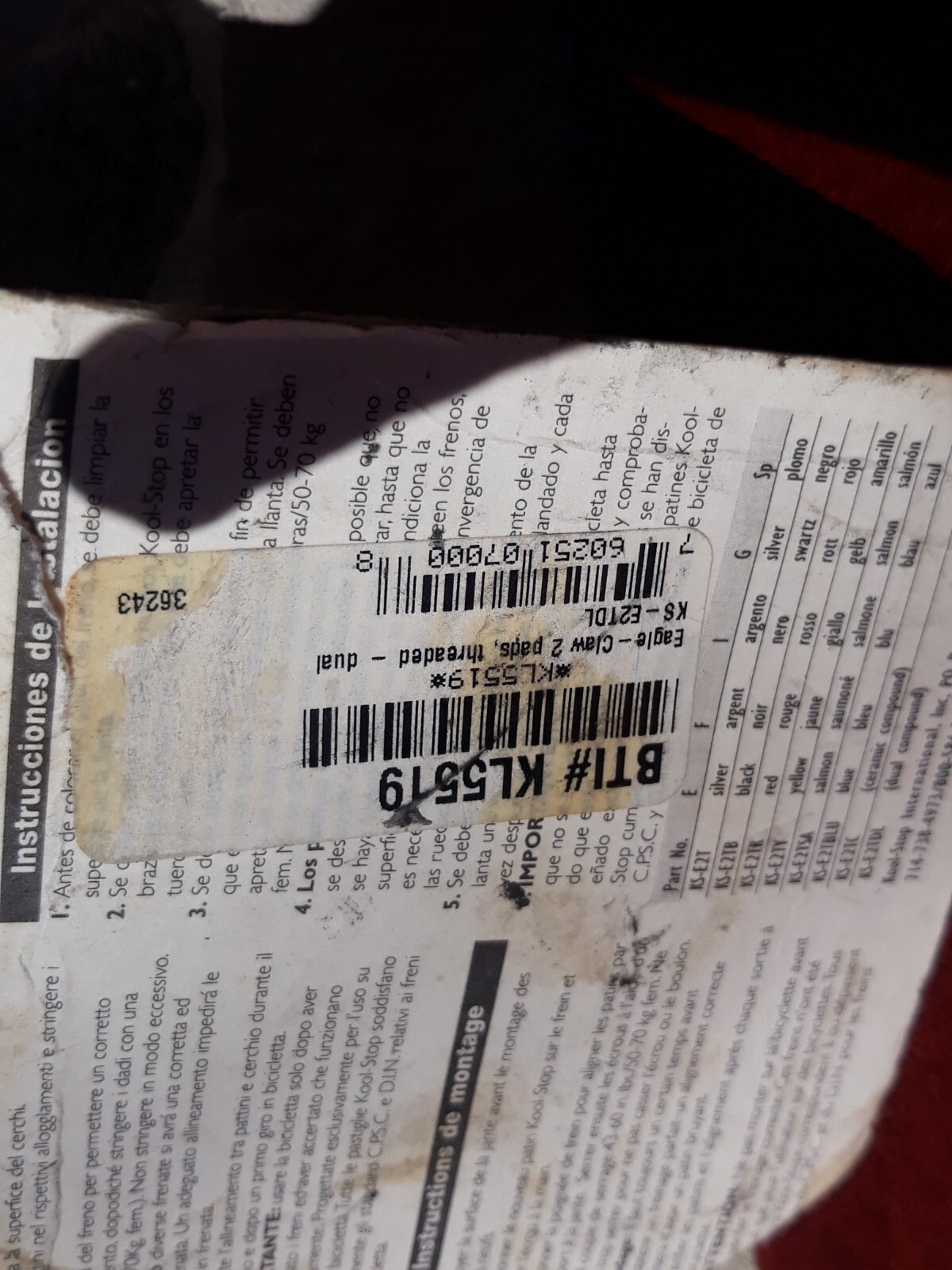 Vintage Kool Stop Eagle 2 Brake Pads NOS Old School BMX Threaded USA Rare Paul