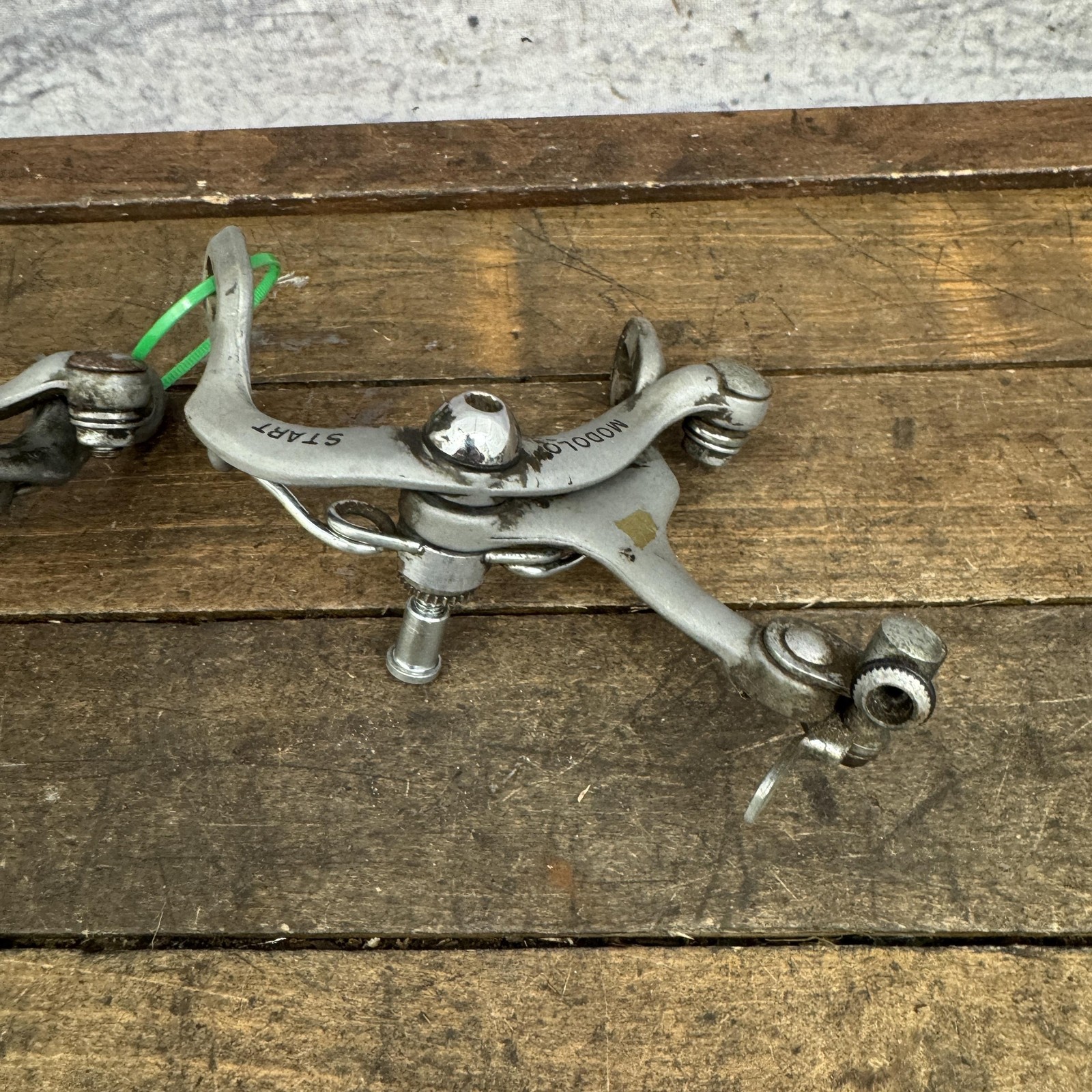 Vintage Modolo Start Side Pull Silver Caliper Brake Set Road Bike F/R Pair Wear
