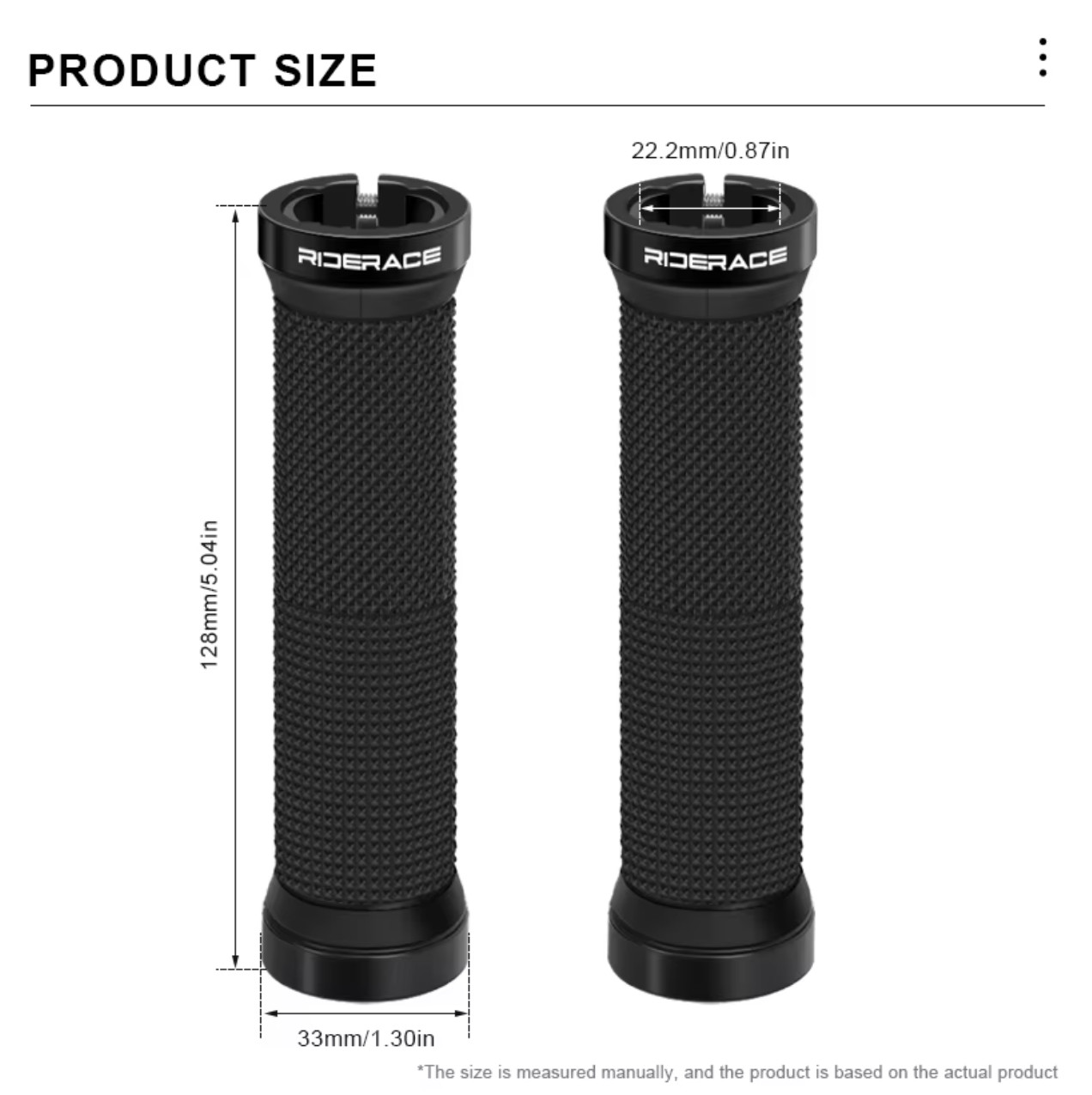RIDERACE Bicycle Handlebar Grips Lock on MTB Mountain Bike Handle Bar Cover