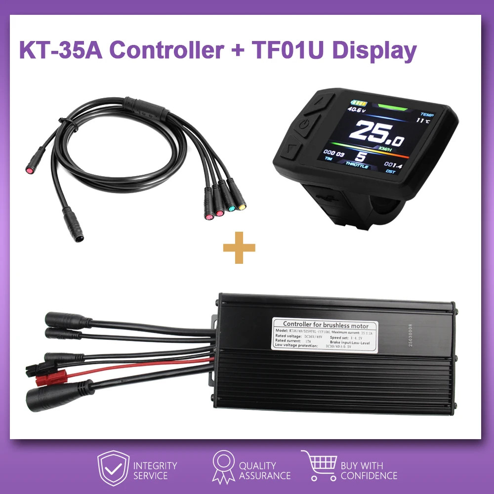 36V48V52V E-Bike Sine Wave Controller 35A for 1000W 1500W Brushless Motor