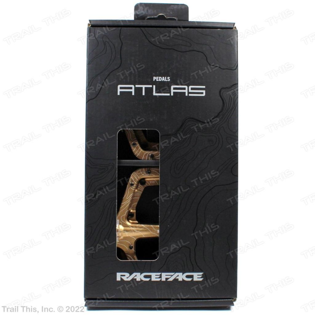 Race Face Atlas Kashmoney Gold Pedals Studded Platform Aluminum MTB Bike Pedals