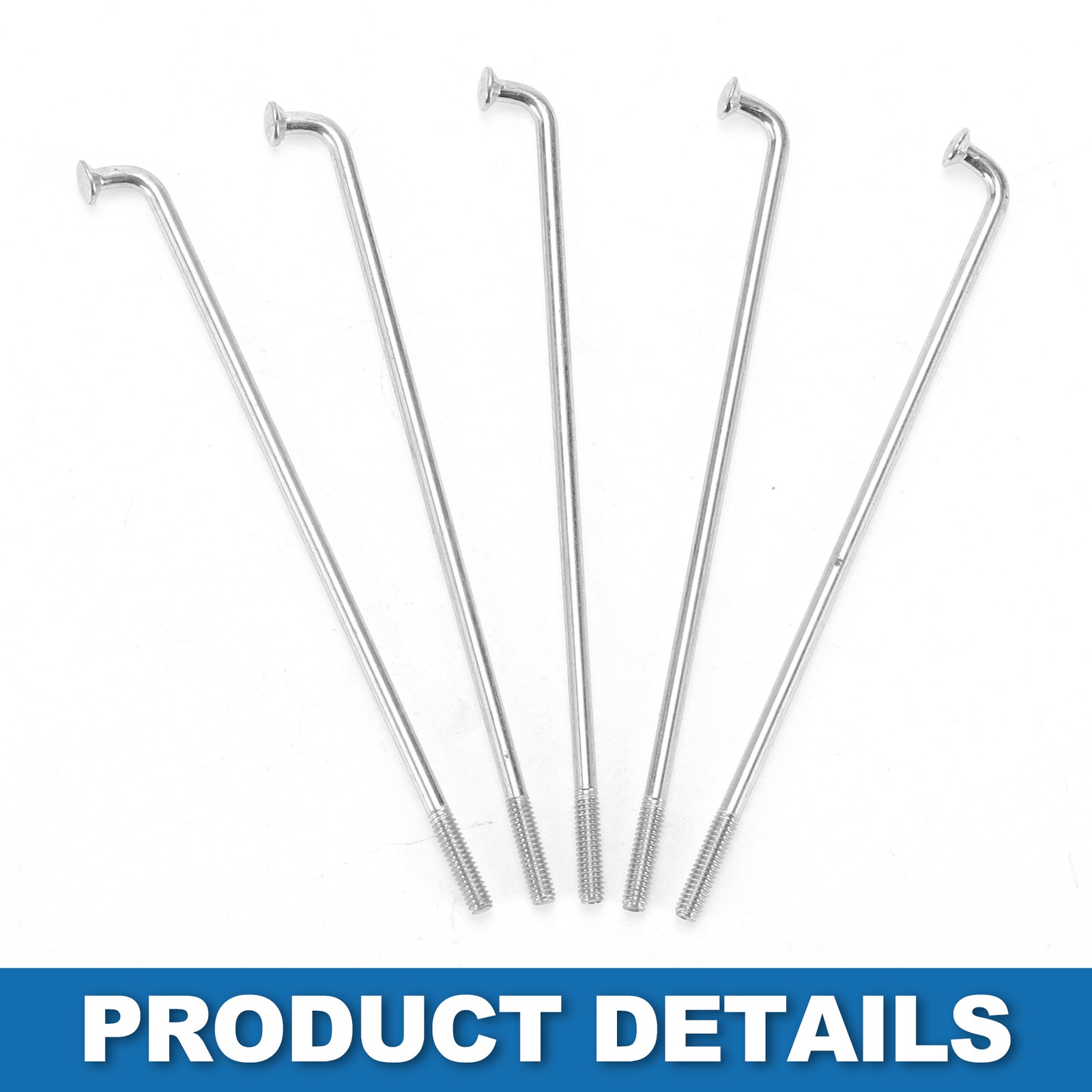 Bike Bicycle Spokes 14G 71MM Mountain Bike Spokes carbon steel Silver 36Pcs