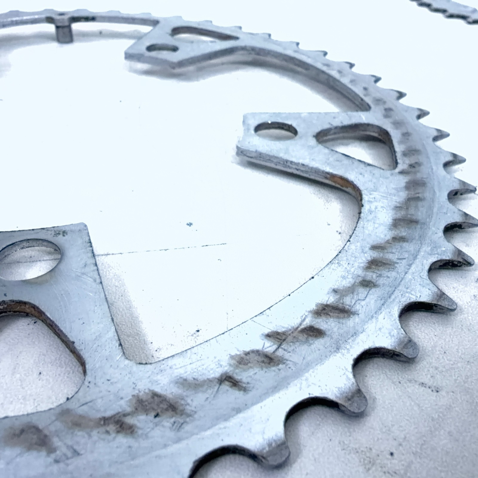 Shimano Biopace Steel Triple Chainring Set 48/38/28 Suberglide-B 110/74 BCD