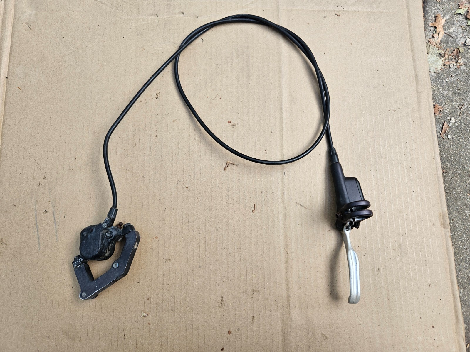 Tektro Auriga Rear Hydraulic Brake Lever + Caliper (needs work)
