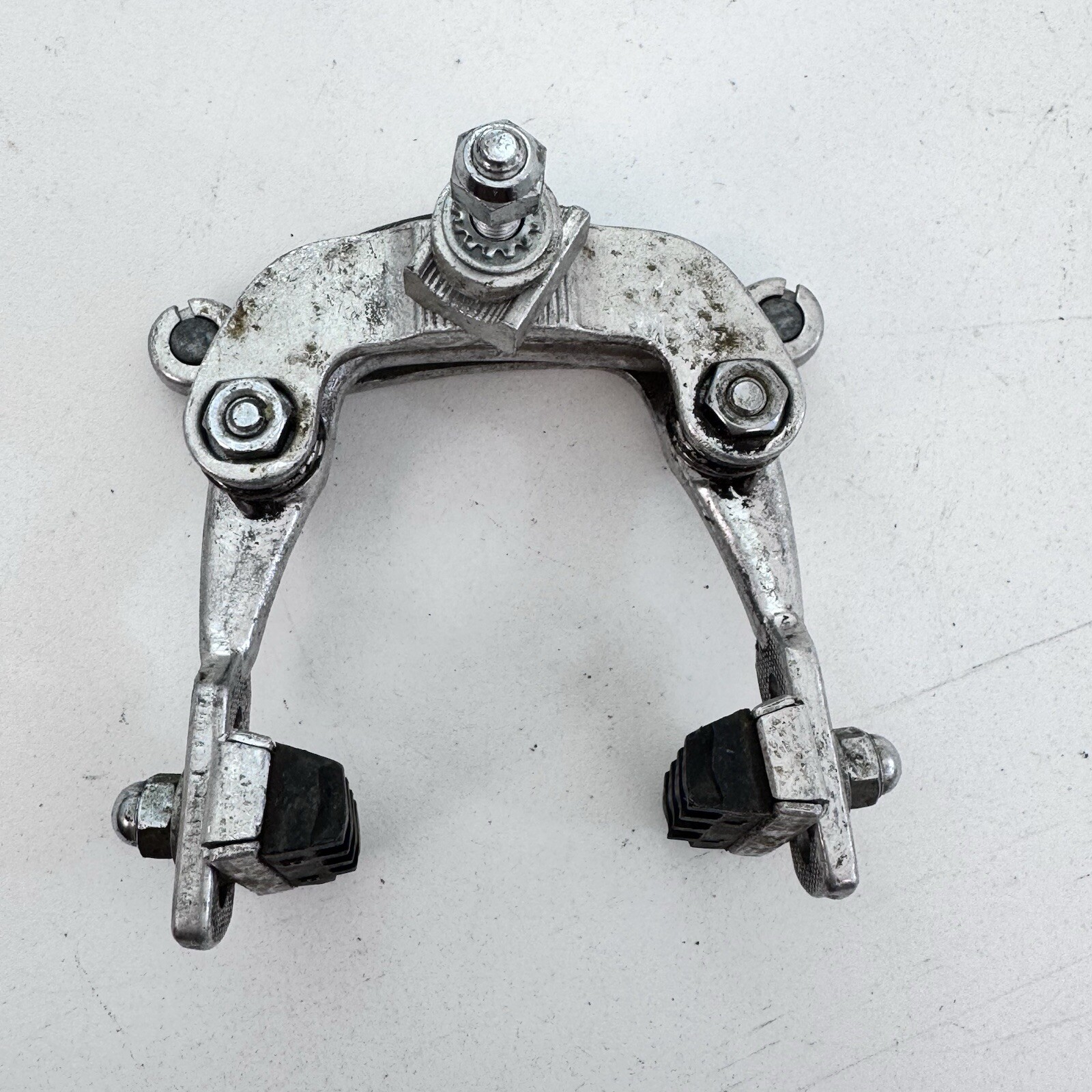 Vintage Shimano Tourney Center Pull Brake Caliper Rear Nutted Silver Race A02