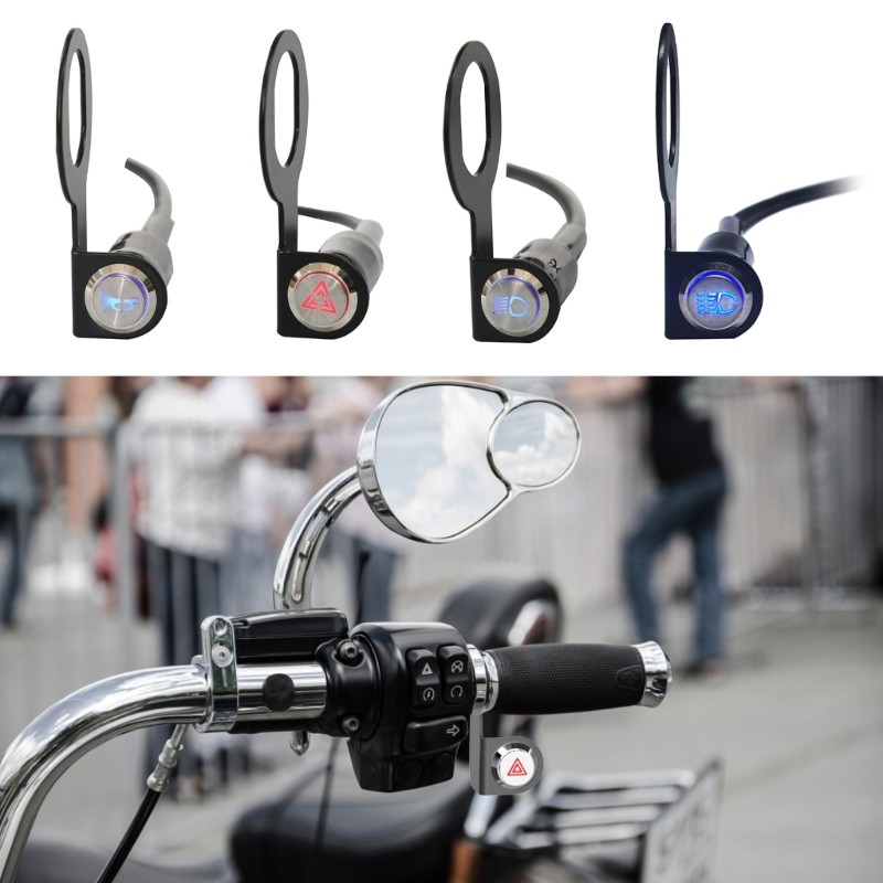 Motorbike Handlebar Switch Button For Multiple Electrical Device Starter Control