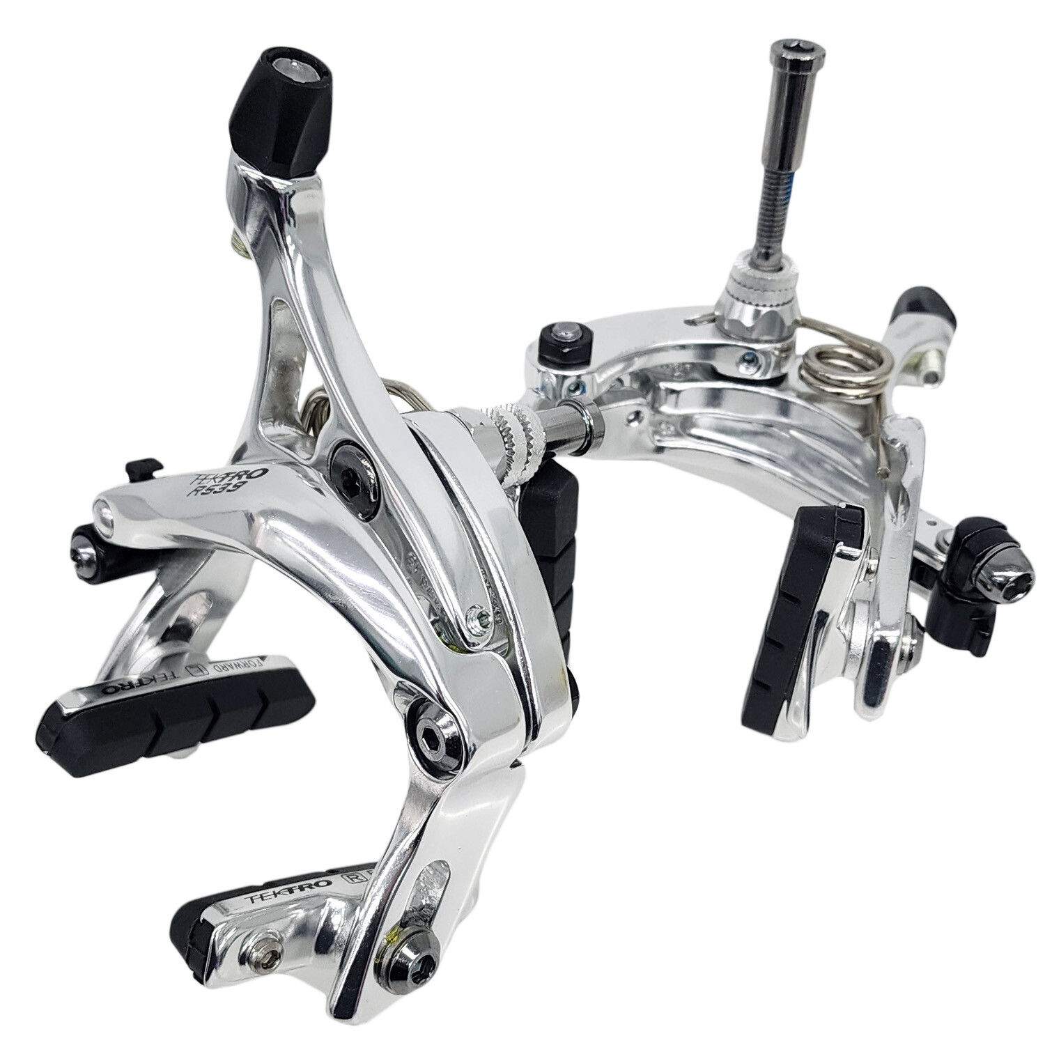TEKTRO R539 Caliper Brake Set 47-59mm with QR Recessed Mount , Silver